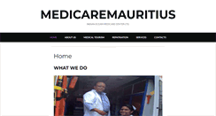 Desktop Screenshot of medicaremauritius.com